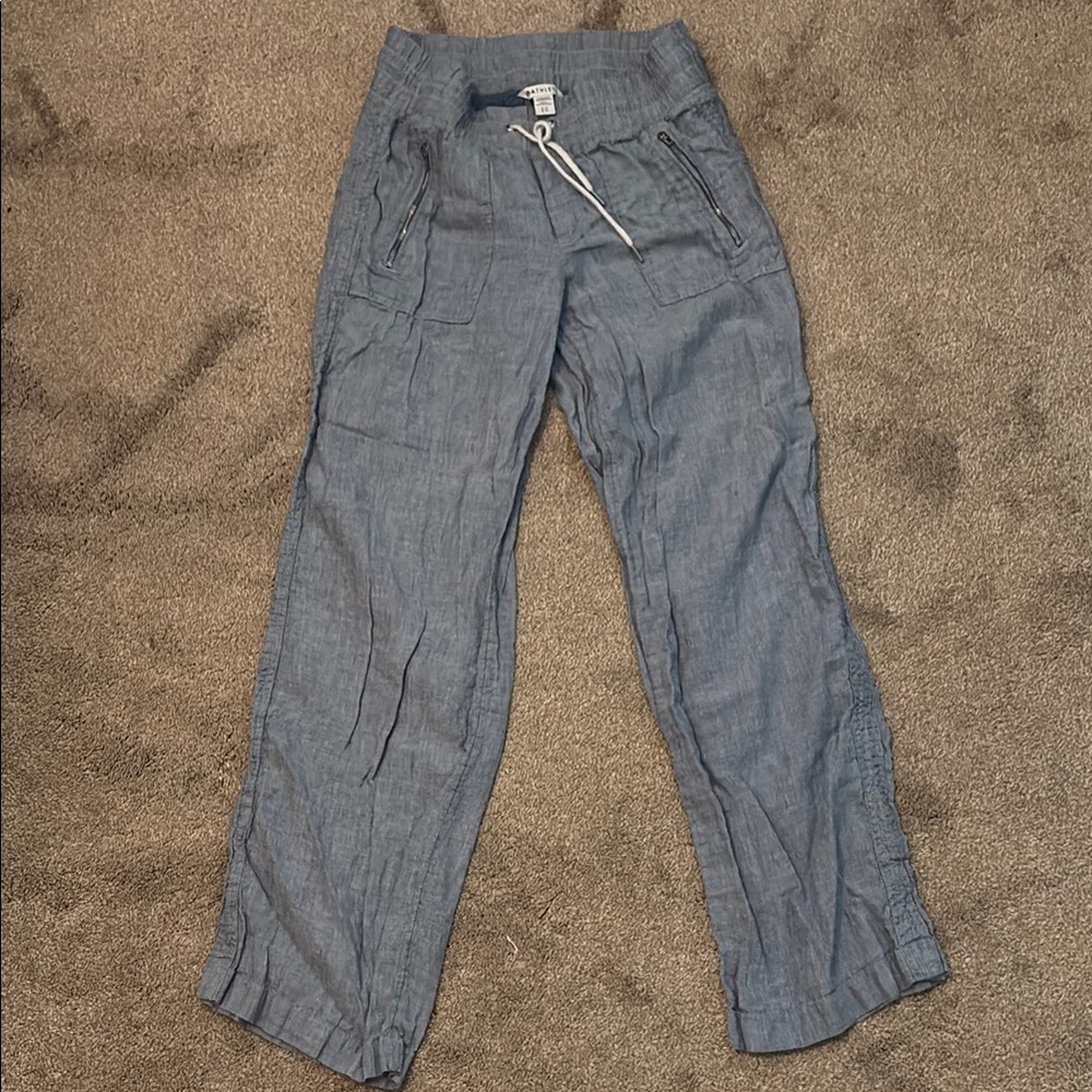 Athleta Blue Drawstring Pants 6T